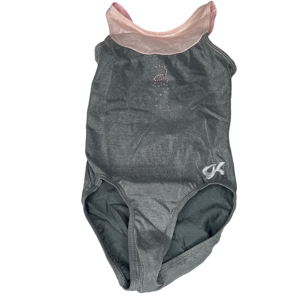 GK grey and pink leotard
